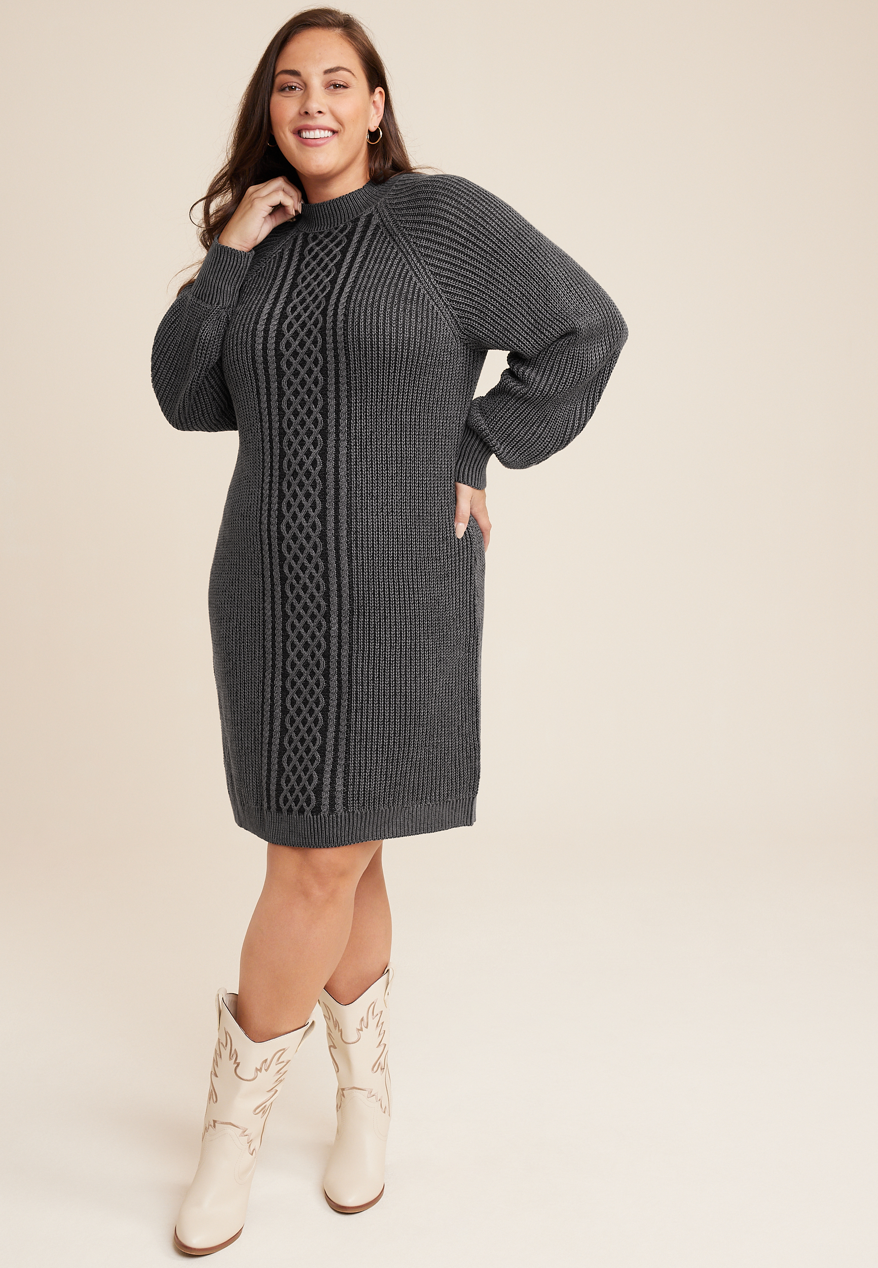 Cheap plus size sweater on sale dress