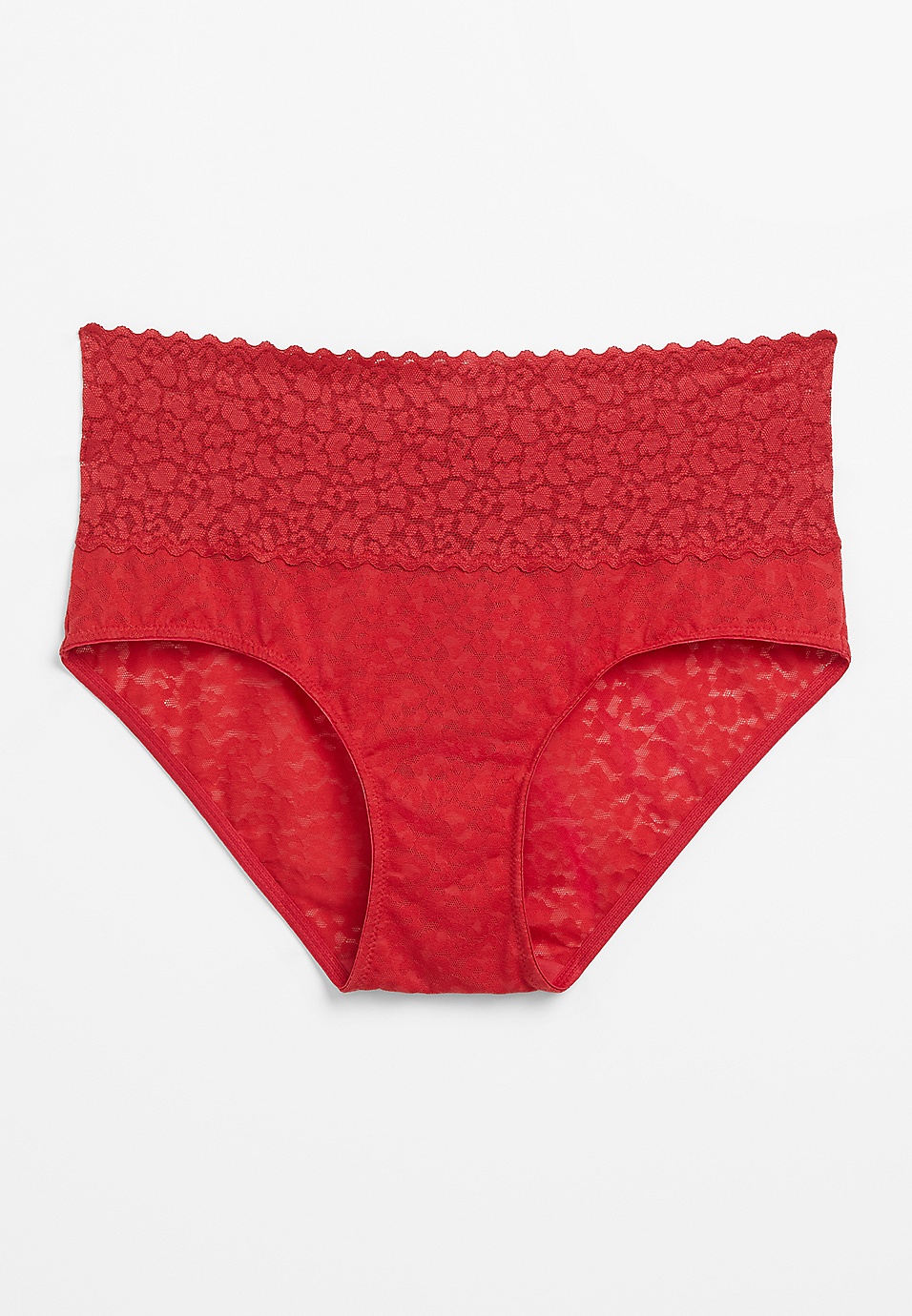 Period Panty Hipster in red with lace shop online
