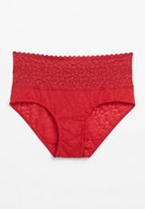 Vintage Lace Cheetah High Waist Hipster Panty, C5735, small