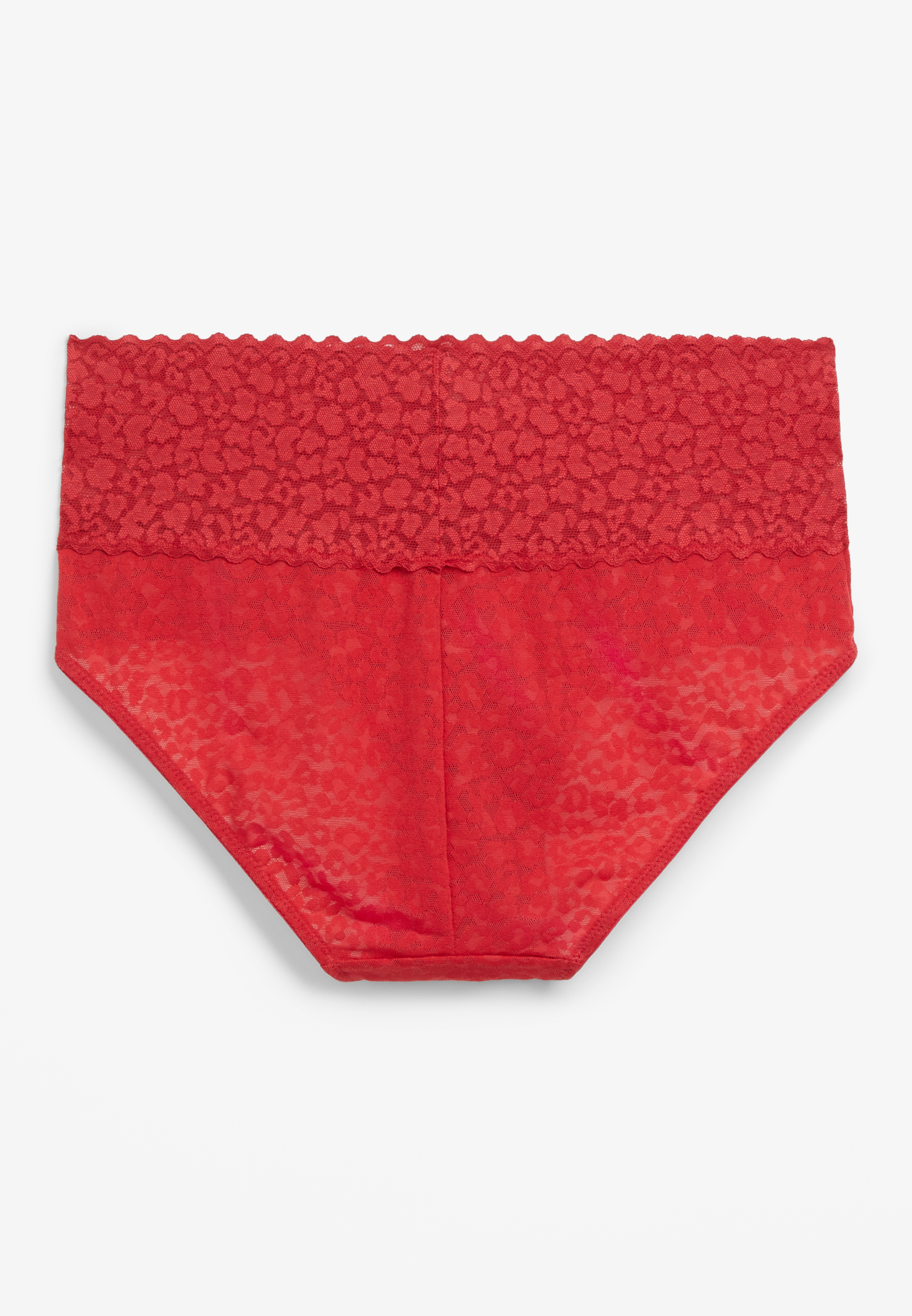 Vintage Lace Cheetah High Waist Hipster Panty, C5735, large