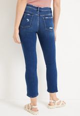 Flying Monkey&trade; Ankle Slim Straight Mid Rise Jean, DARK SANDBLAST, small