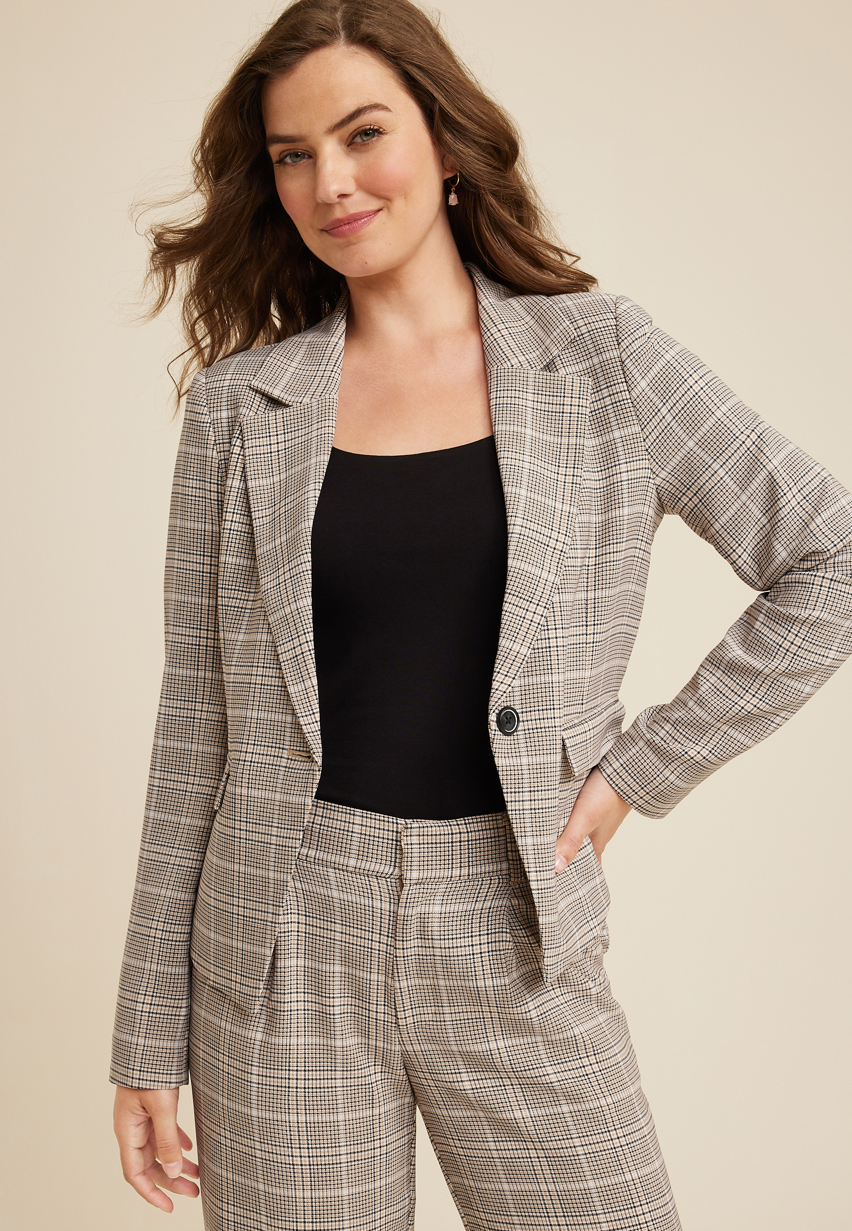 Plaid Idealist Blazer | maurices