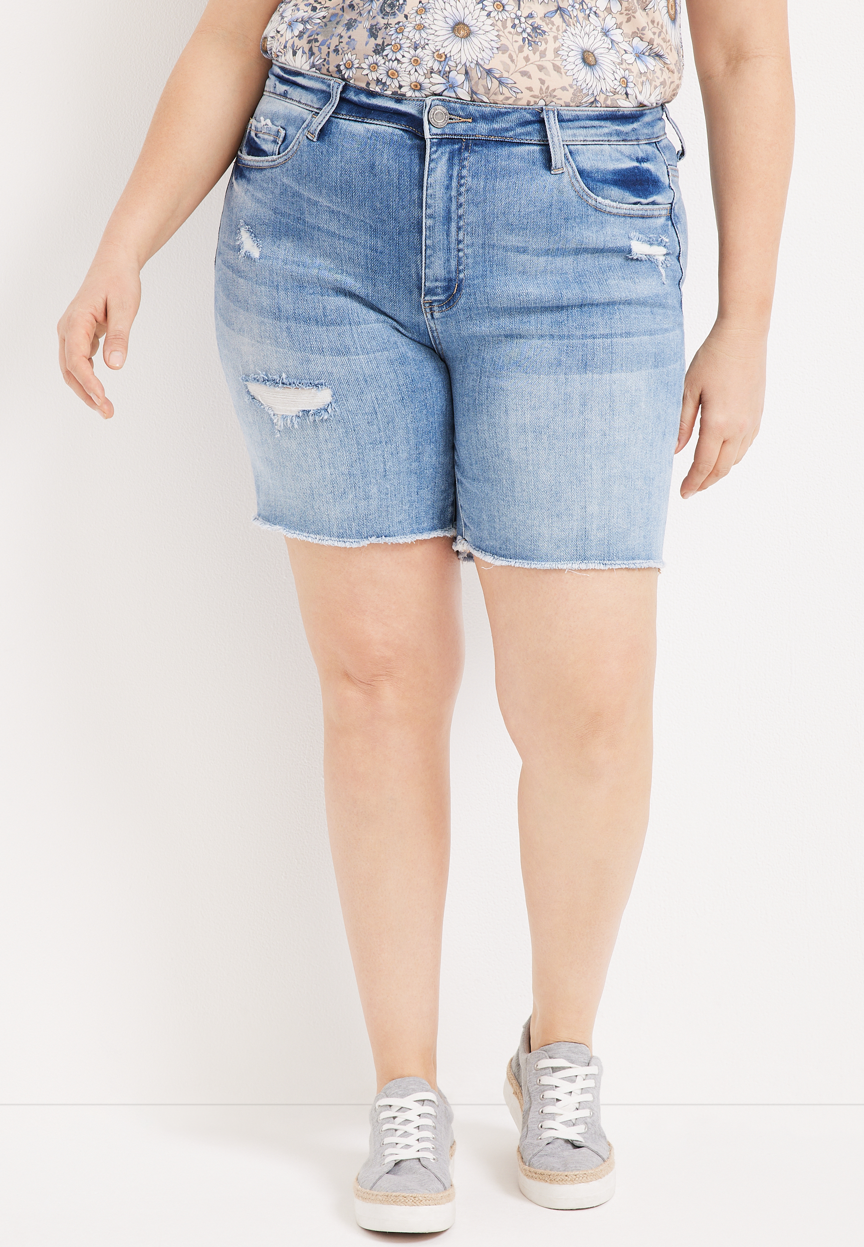 plisseret konservativ Hollywood Cute Plus Size Shorts For Women: Jean, Pull On & More | maurices