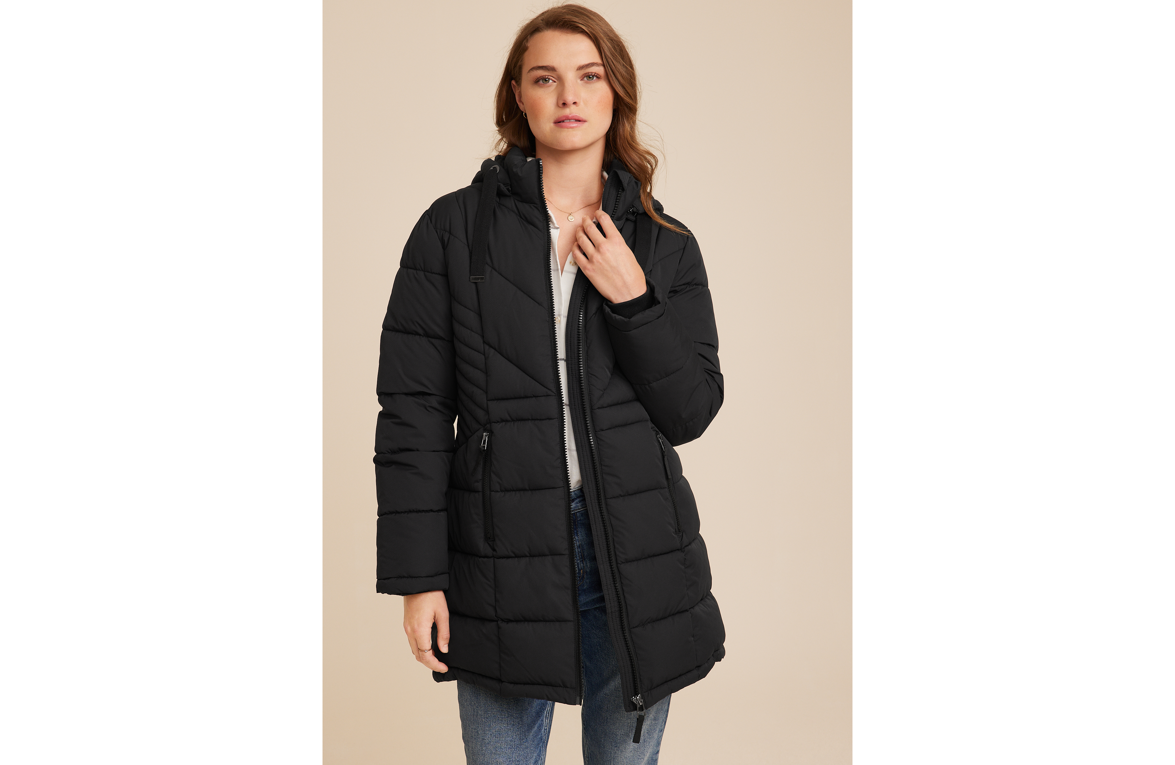 Mid Length Puffer Coat