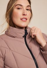 Plus Size Mid Length Puffer Coat, C5214, small