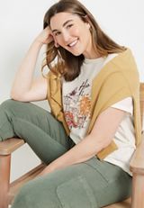 Plus Size Hello Fall Graphic Tee, C2789, small