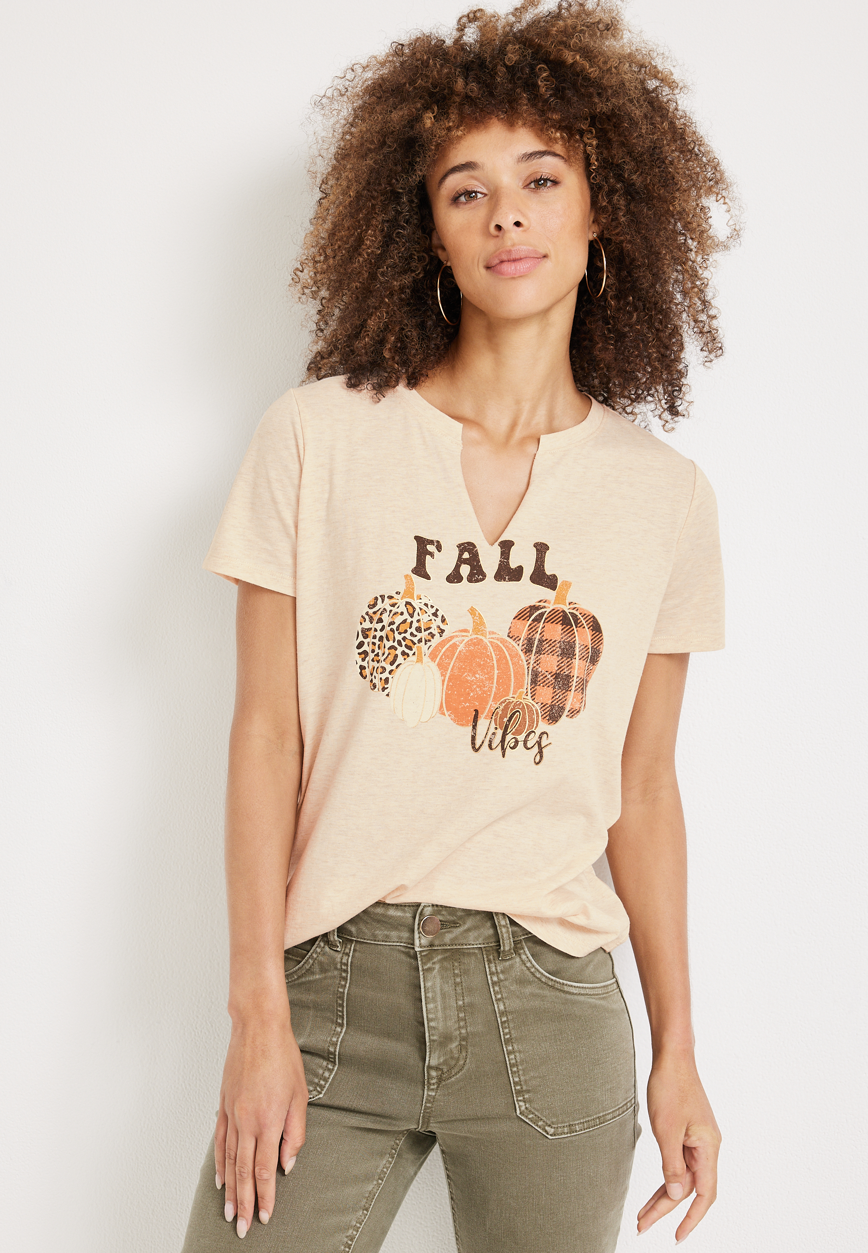 Fall Vibes Graphic Tee, C2445, large