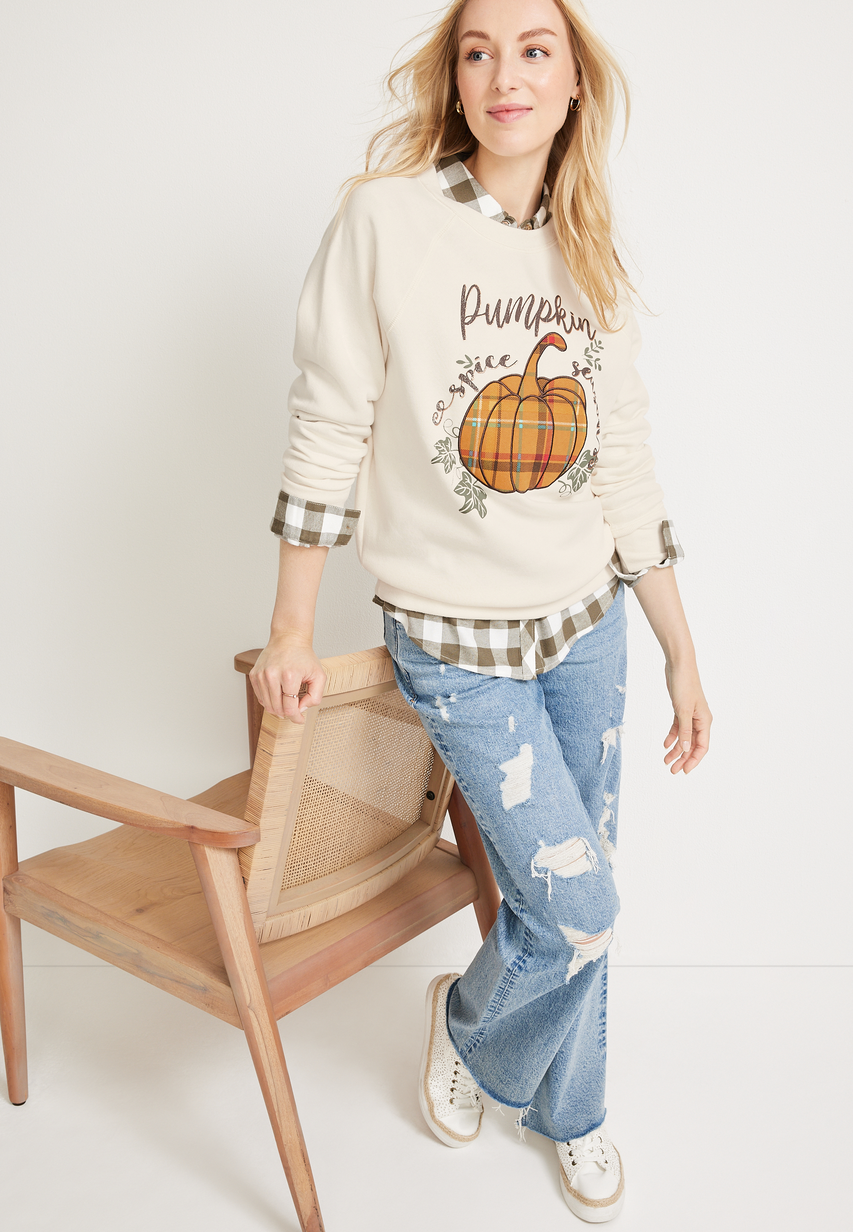 Pumpkin Spice Season Sweatshirt, C1212, large