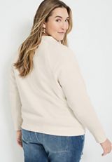 Plus Size Pumpkin Spice Season Sweatshirt, OFF WHITE, small