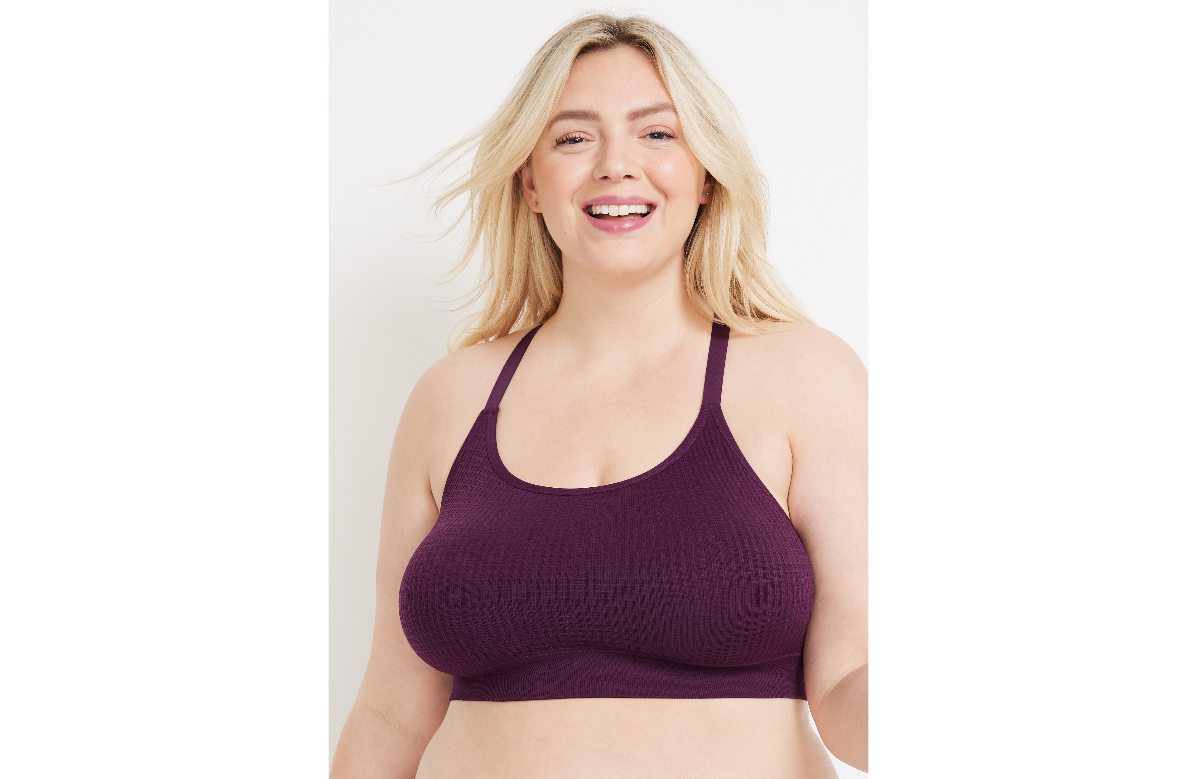 True Stretch Seamless Lace Back Bralette