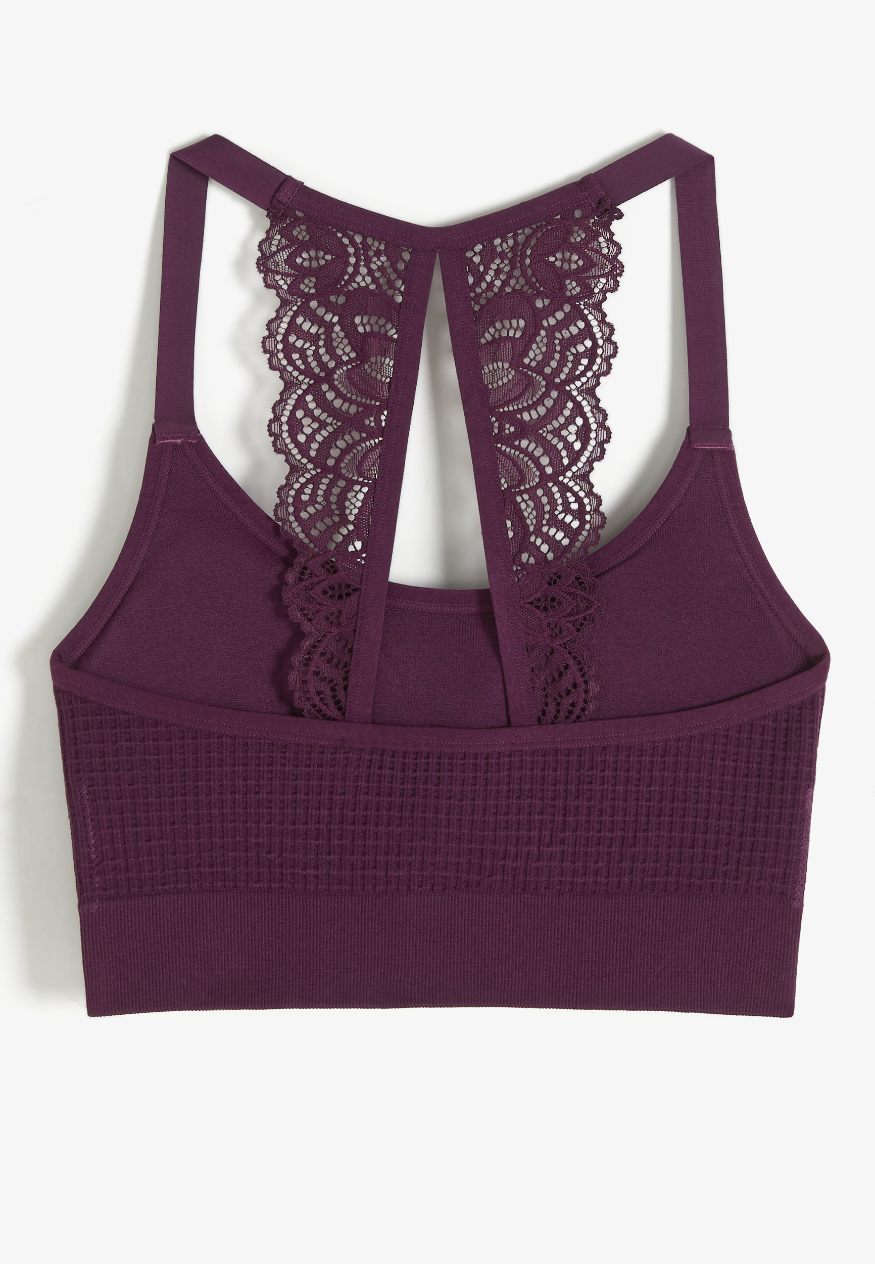 True Stretch Seamless Lace Back Bralette