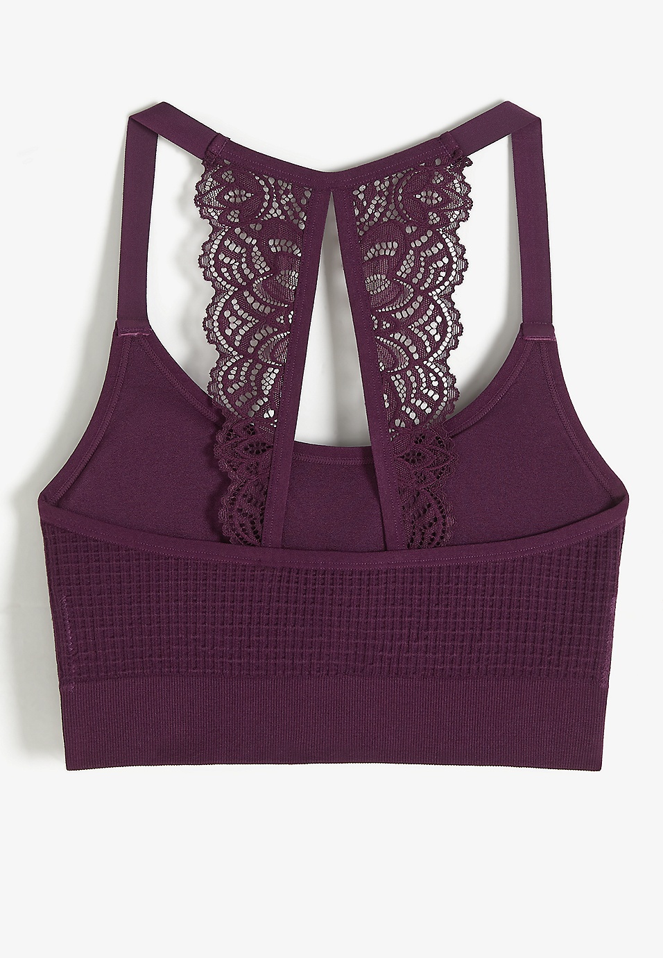 So Sweet Lace Seamless Bra Top In Mauve