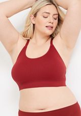 True Stretch Seamless Lace Back Bralette, C9154, small