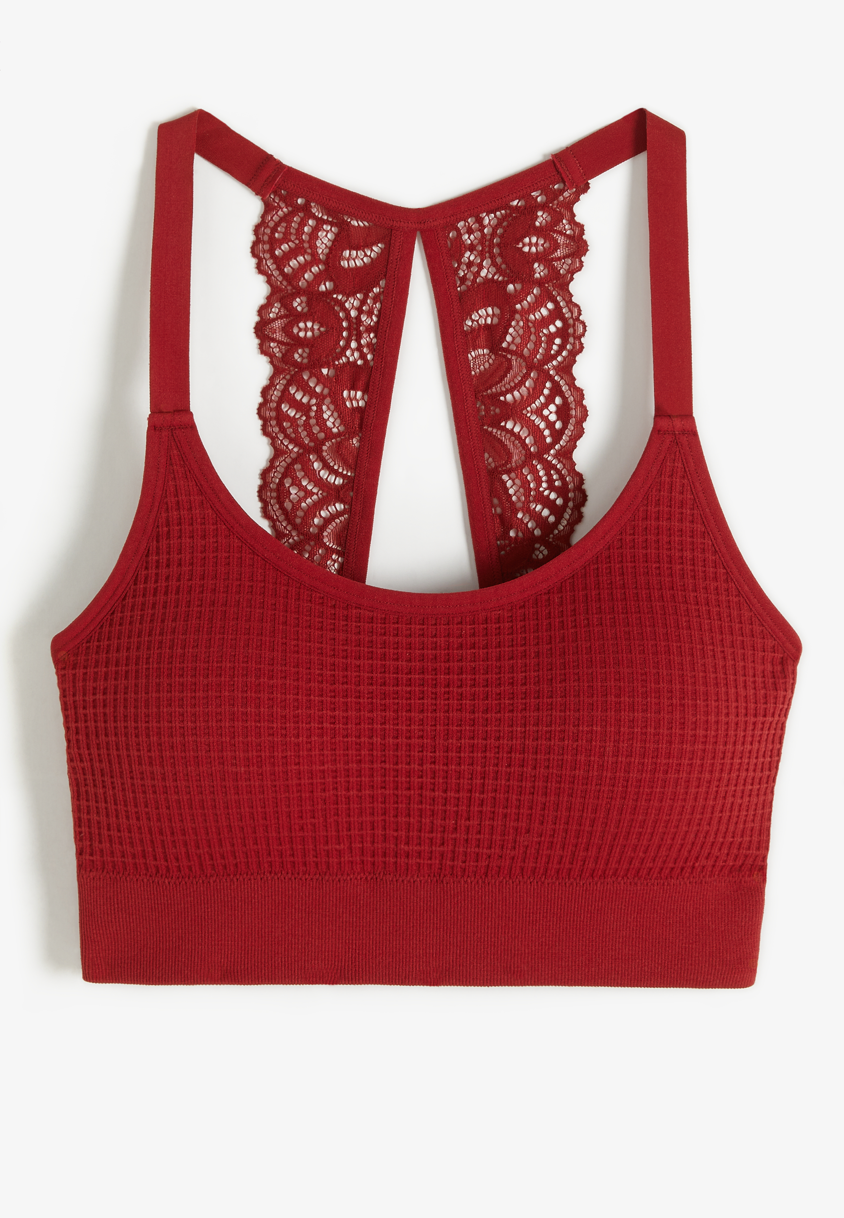 True Stretch Seamless Lace Back Bralette, C9154, large