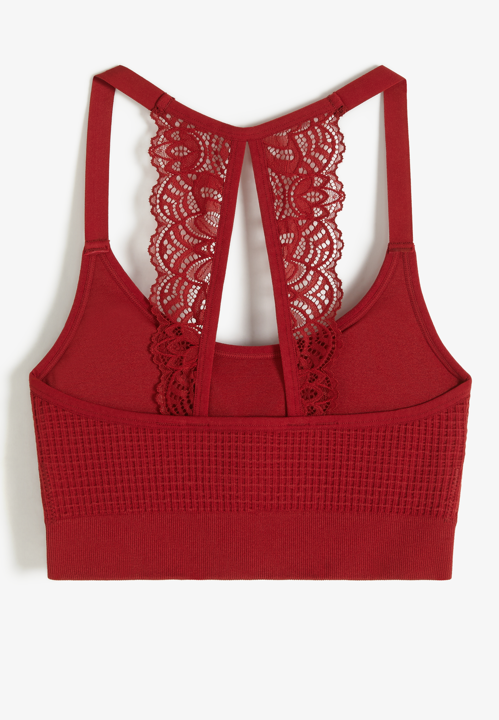 True Stretch Seamless Lace Back Bralette, C9154, large