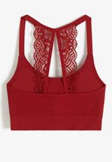 True Stretch Seamless Lace Back Bralette, C9154, small