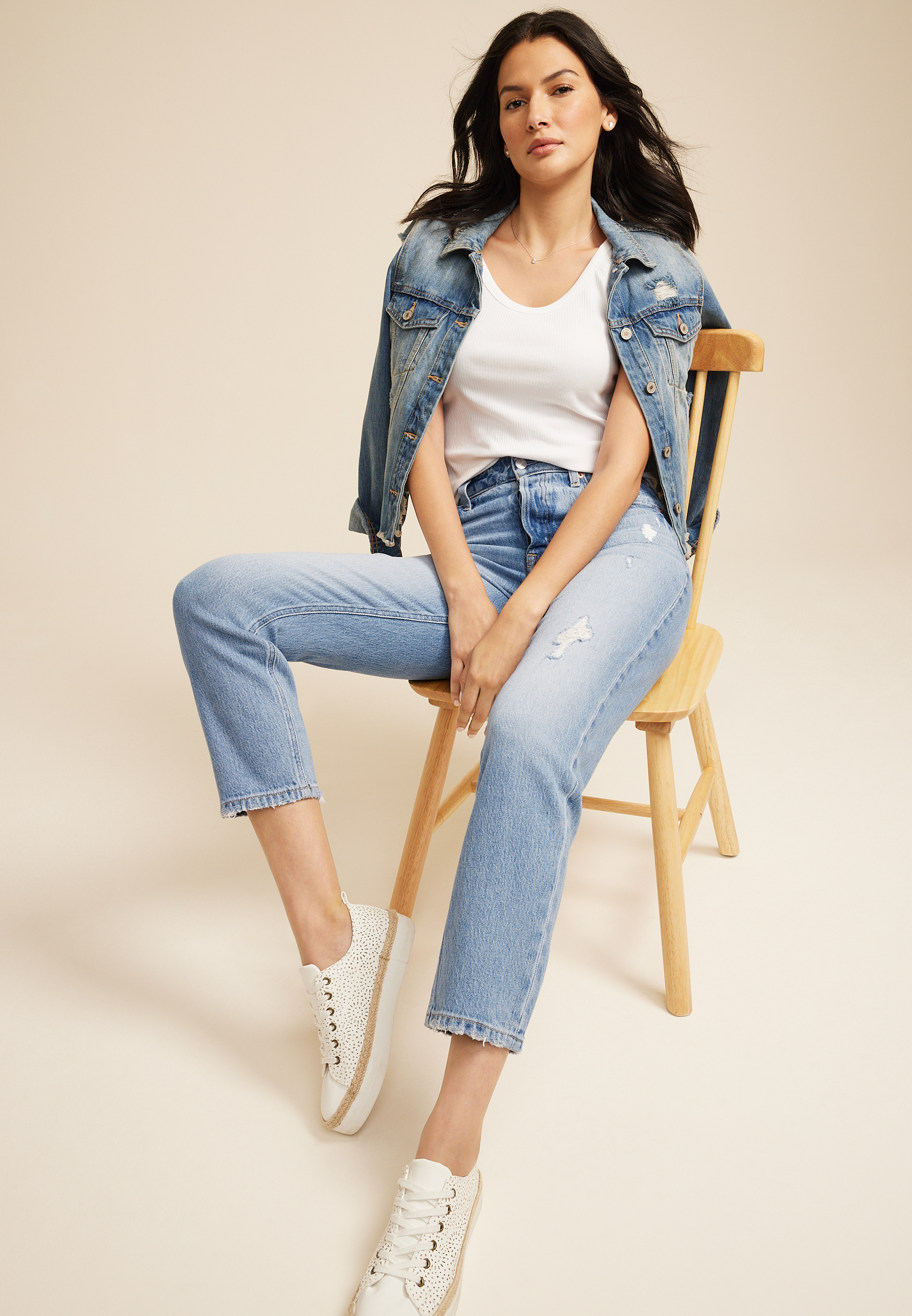 Goldie Blues&trade; Light Cheeky Taper Ankle Jean, C2806, large