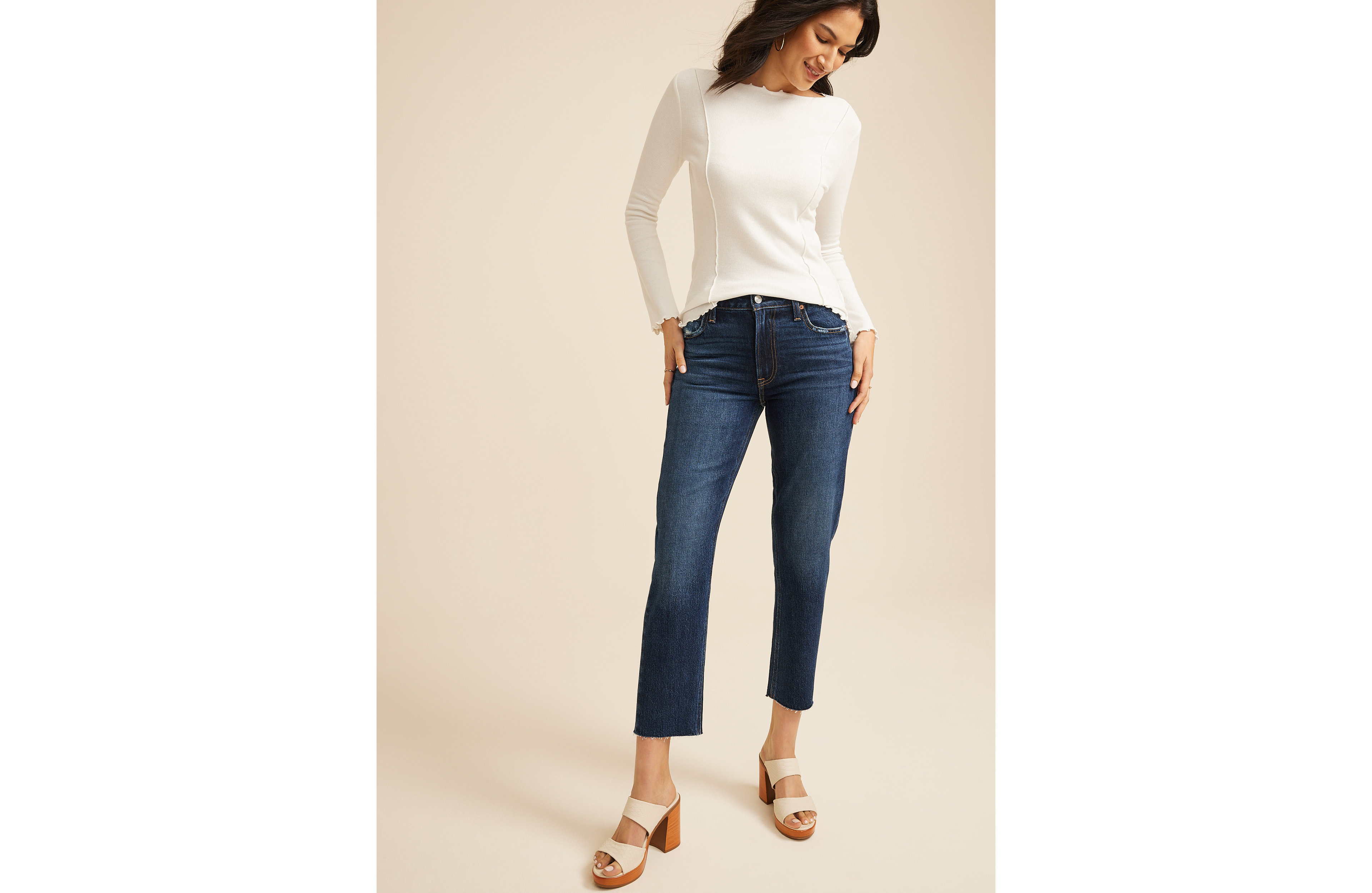 Goldie Blues™ Dark Cheeky Taper Ankle Jean