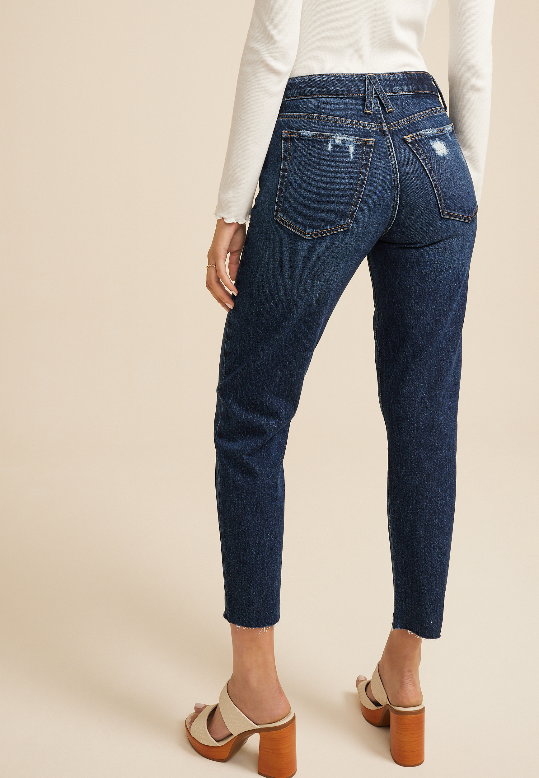 Goldie Blues&trade; Dark Cheeky Taper Ankle Jean, C258, large
