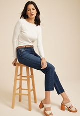 Goldie Blues&trade; Dark Cheeky Taper Ankle Jean, C258, small