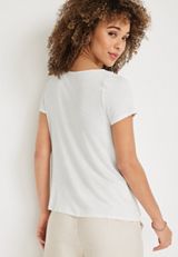 24/7 Flawless Cowl Neck Tee, C4673, small