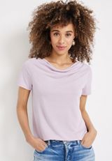 24/7 Flawless Cowl Neck Tee, C5988, small