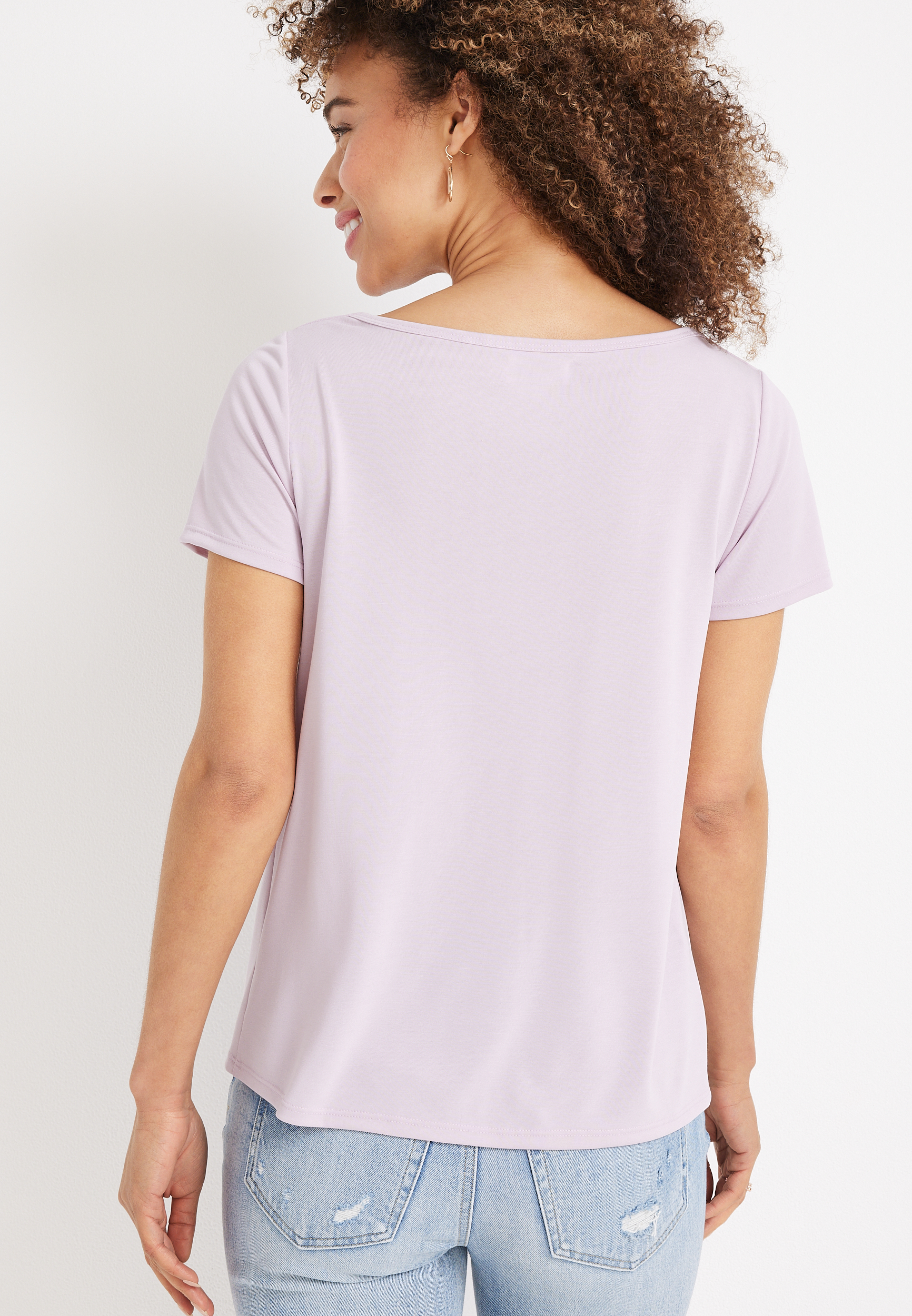 24/7 Flawless Cowl Neck Tee, C5988, large