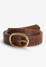 Brown Studded Belt, , small