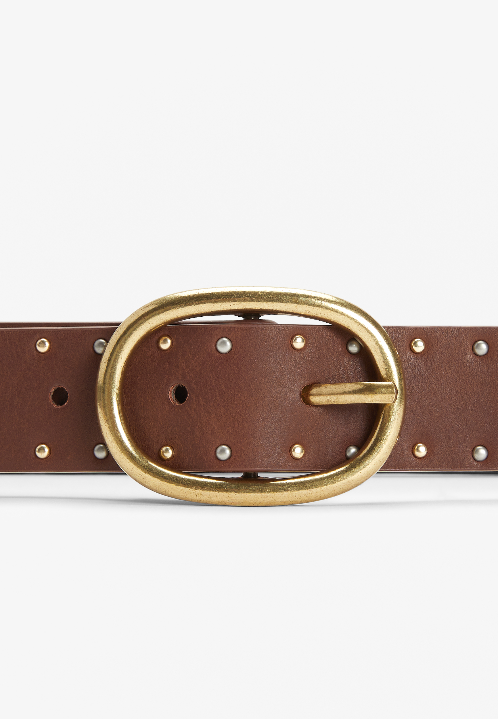 Brown Studded Belt, , large