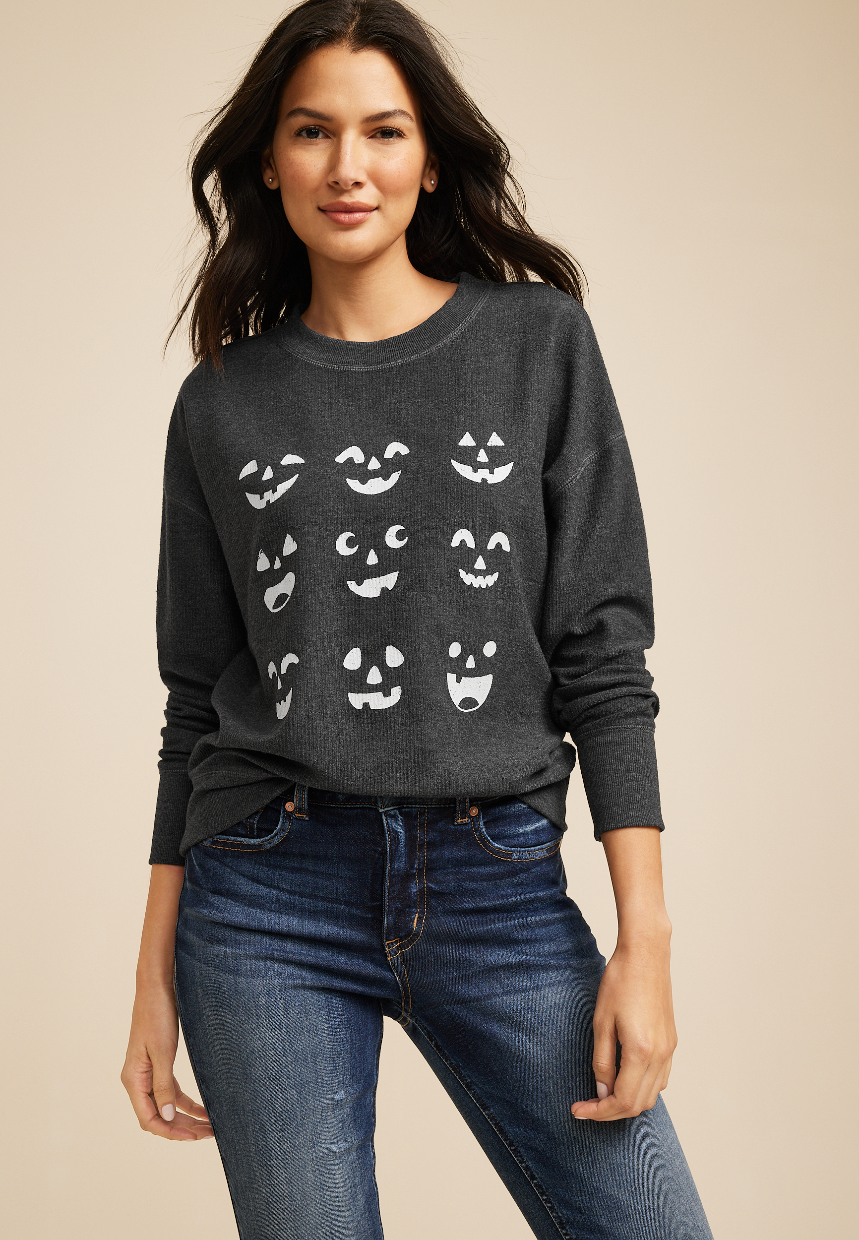 Jack O Lantern Sweatshirt, C106, large