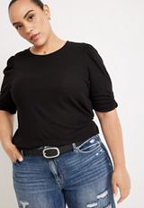 Plus Size Black Rectangle Buckle Belt, , small