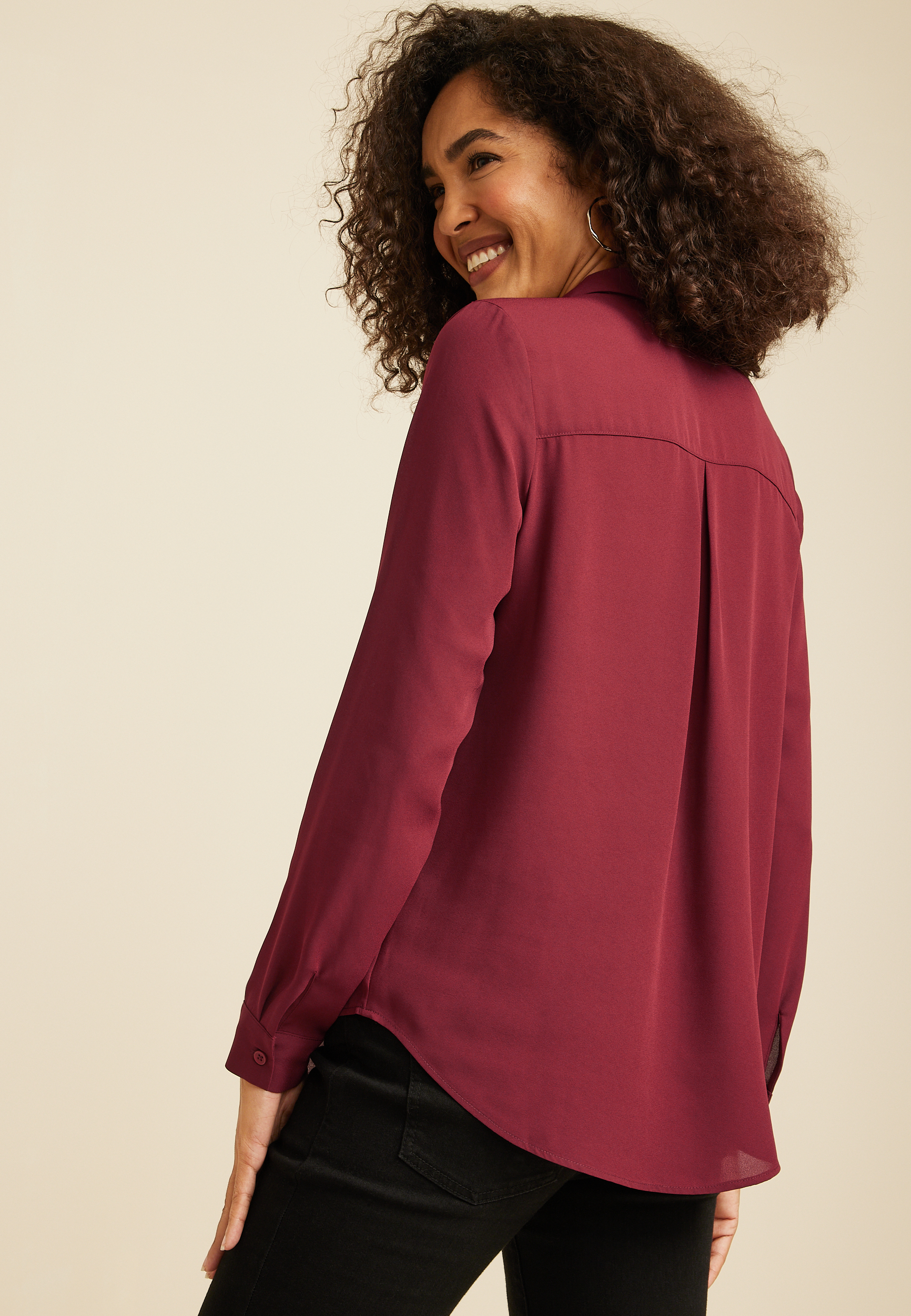 Atwood Pleated Blouse, C9179, large