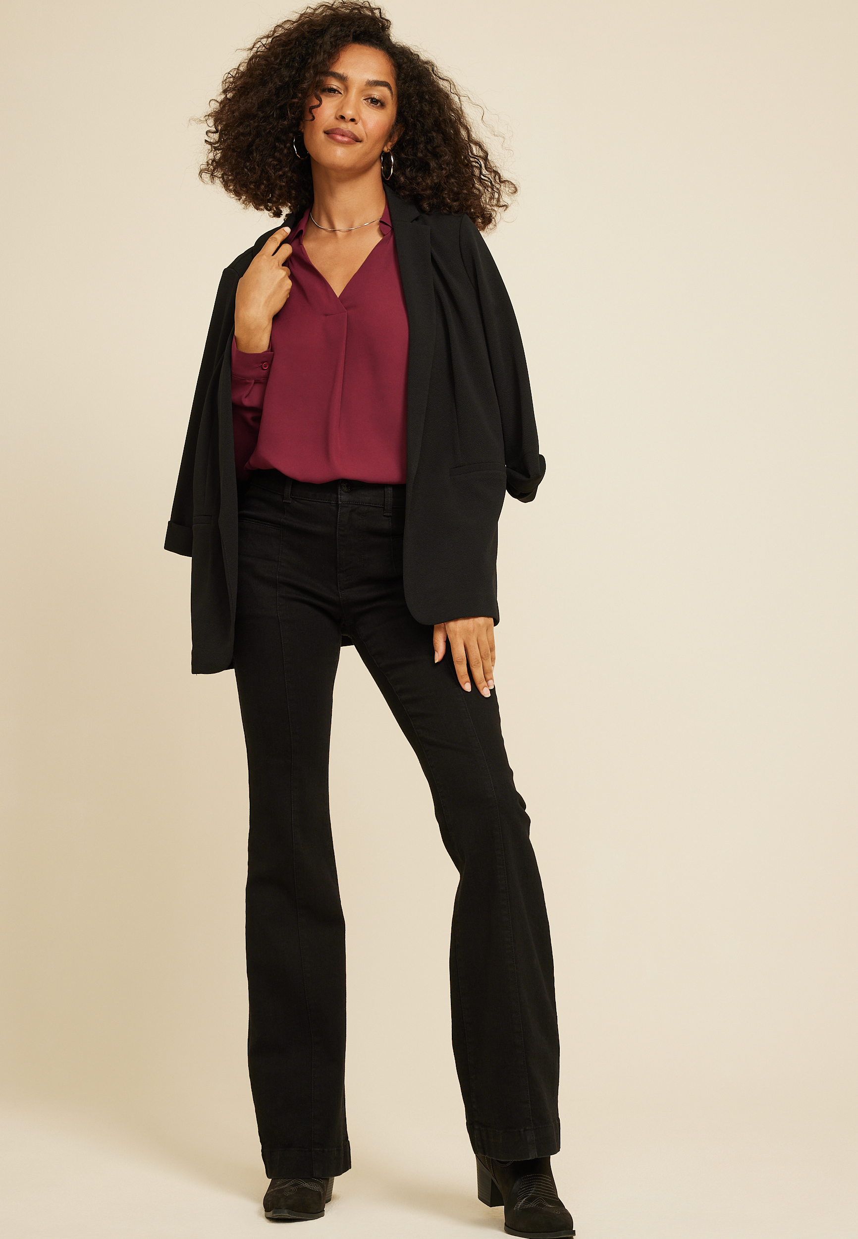 Atwood Pleated Blouse, C9179, large