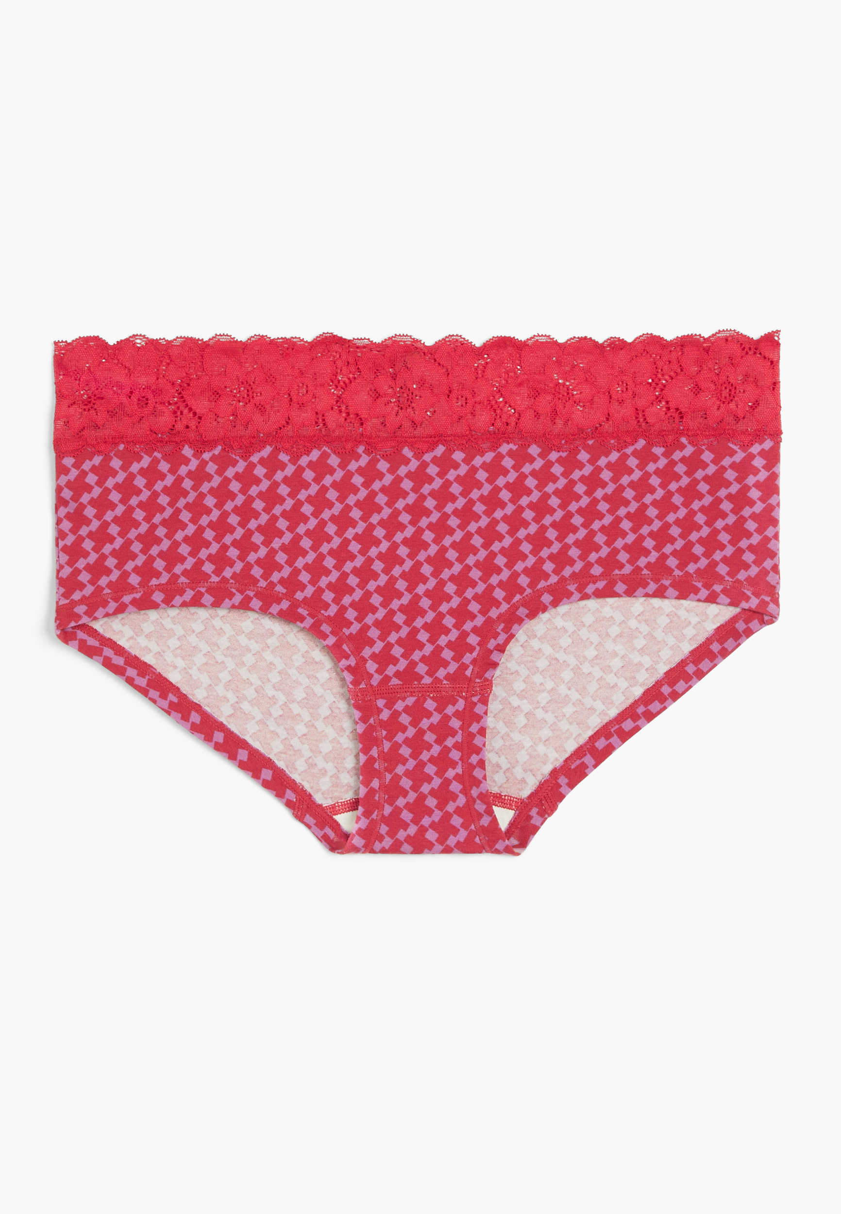 Simply Comfy Geo Cotton Boybrief Panty | maurices