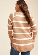 Plus Size Haven Top, CORK COMBO, small