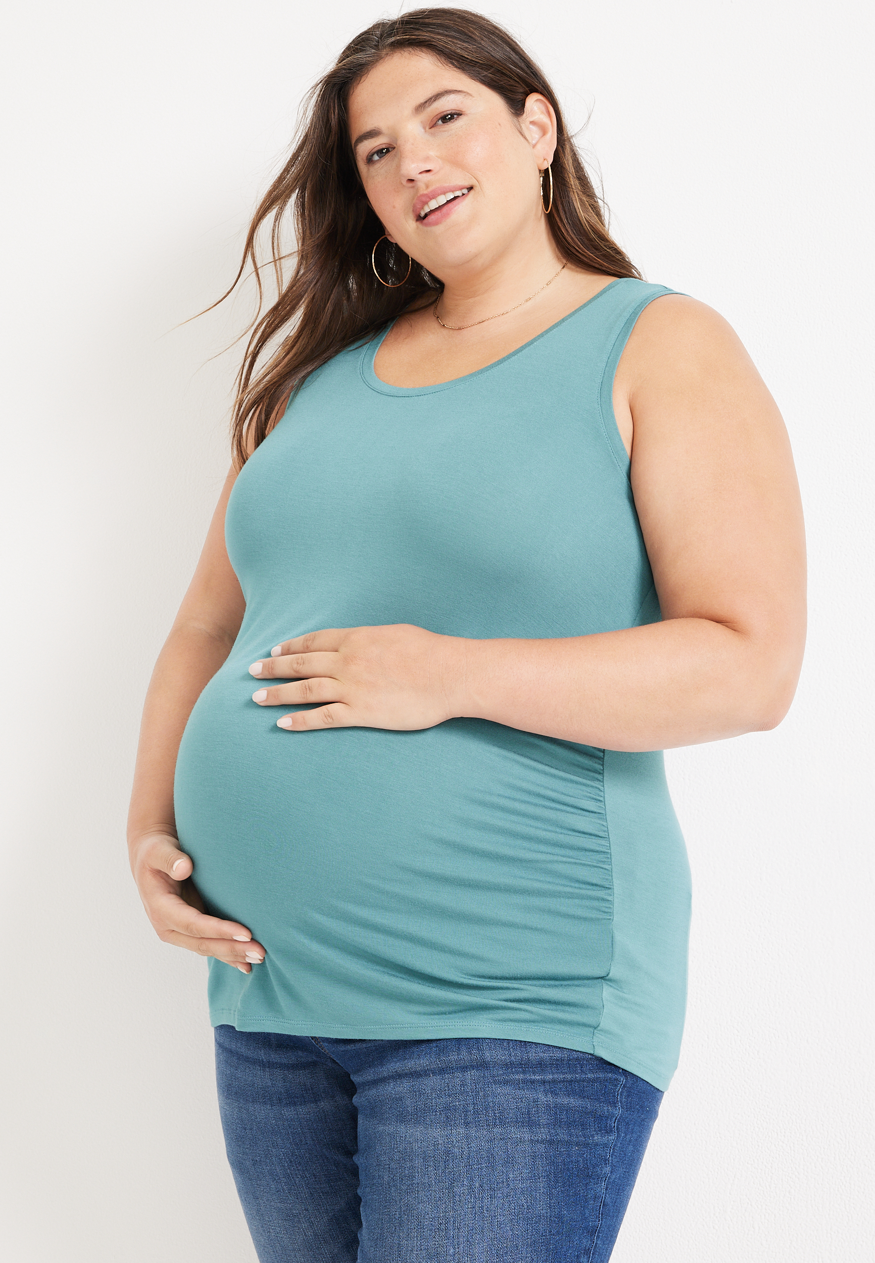 Motherhood Maternity Plus Size Seamless Rib Knit Maternity And