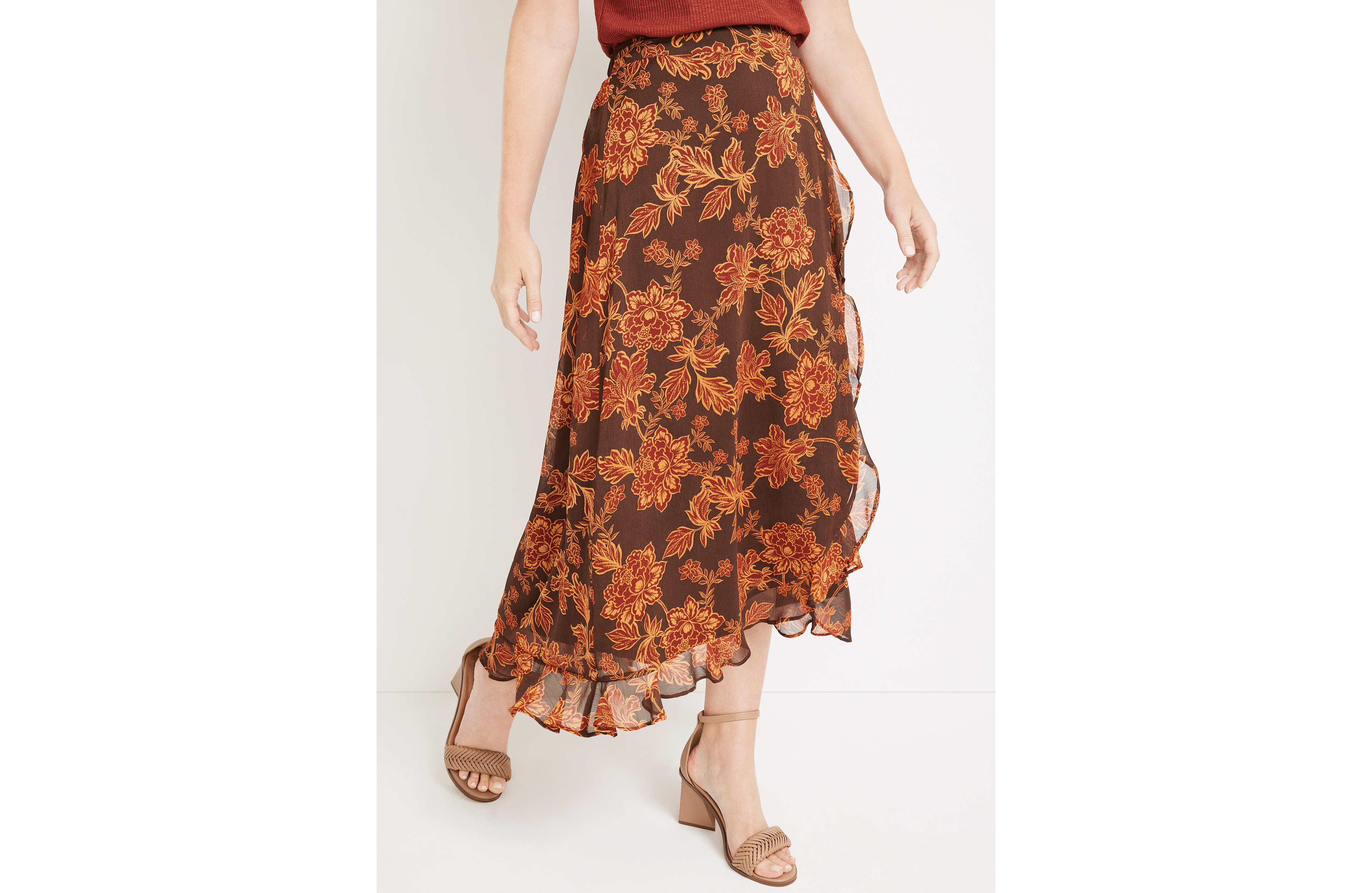 Briar Faux Wrap Skirt