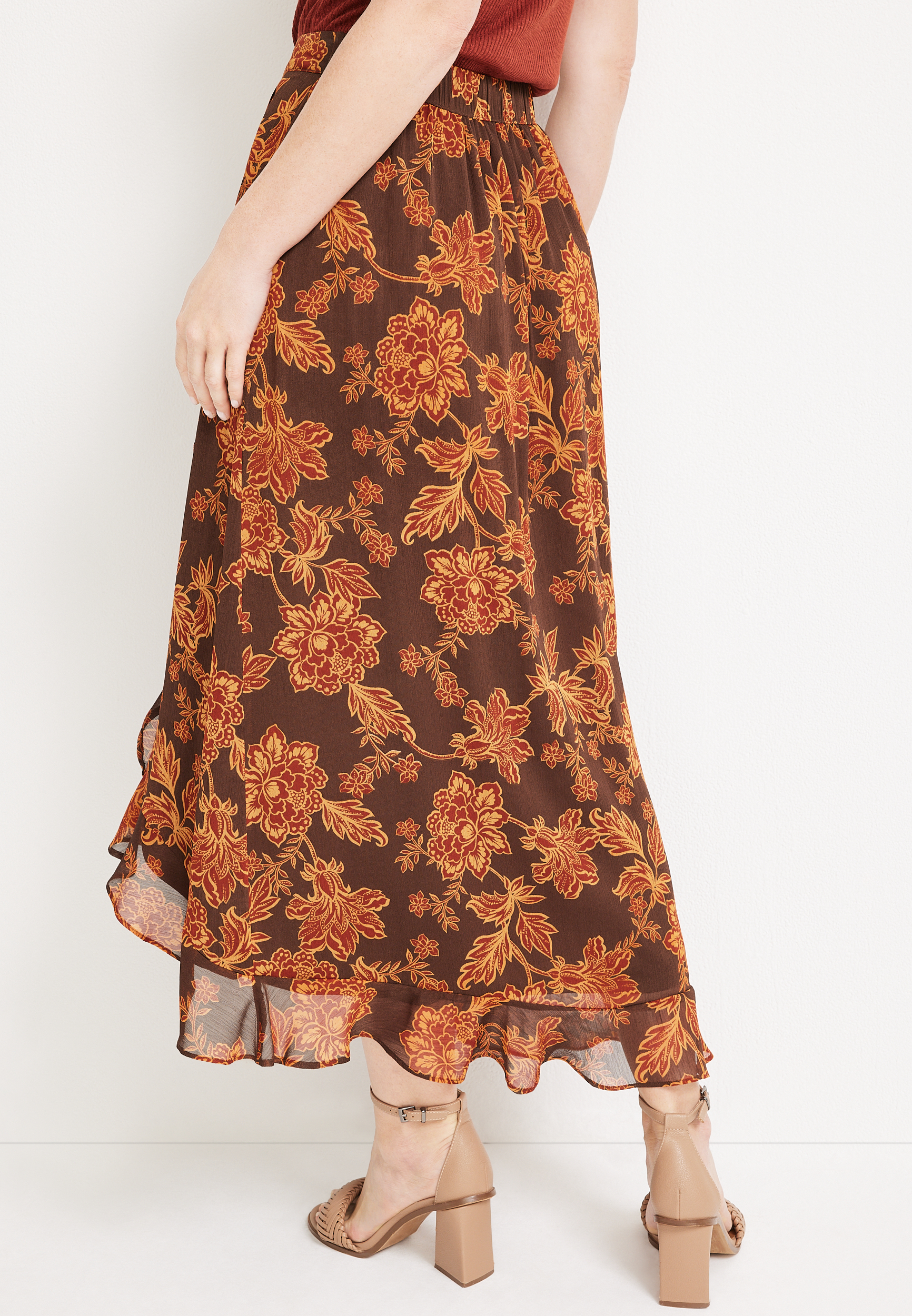 Briar Faux Wrap Skirt
