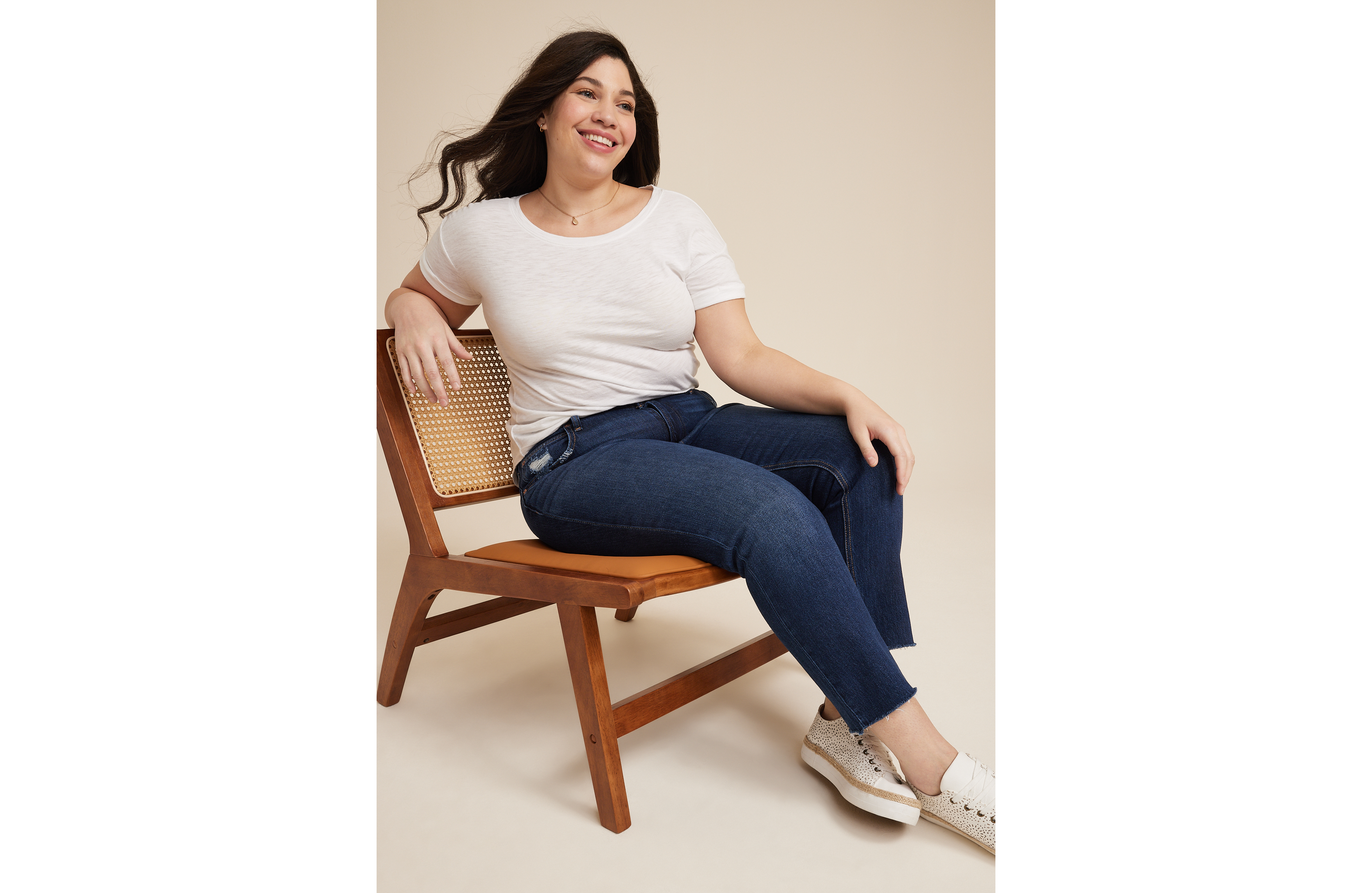 Plus Goldie Blues™ Dark Cheeky Taper Ankle Jean