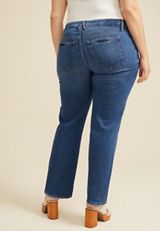 Plus Size Goldie Blues&trade; Mid Rise Legacy Straight Jean, MEDIUM SANDBLAST, small