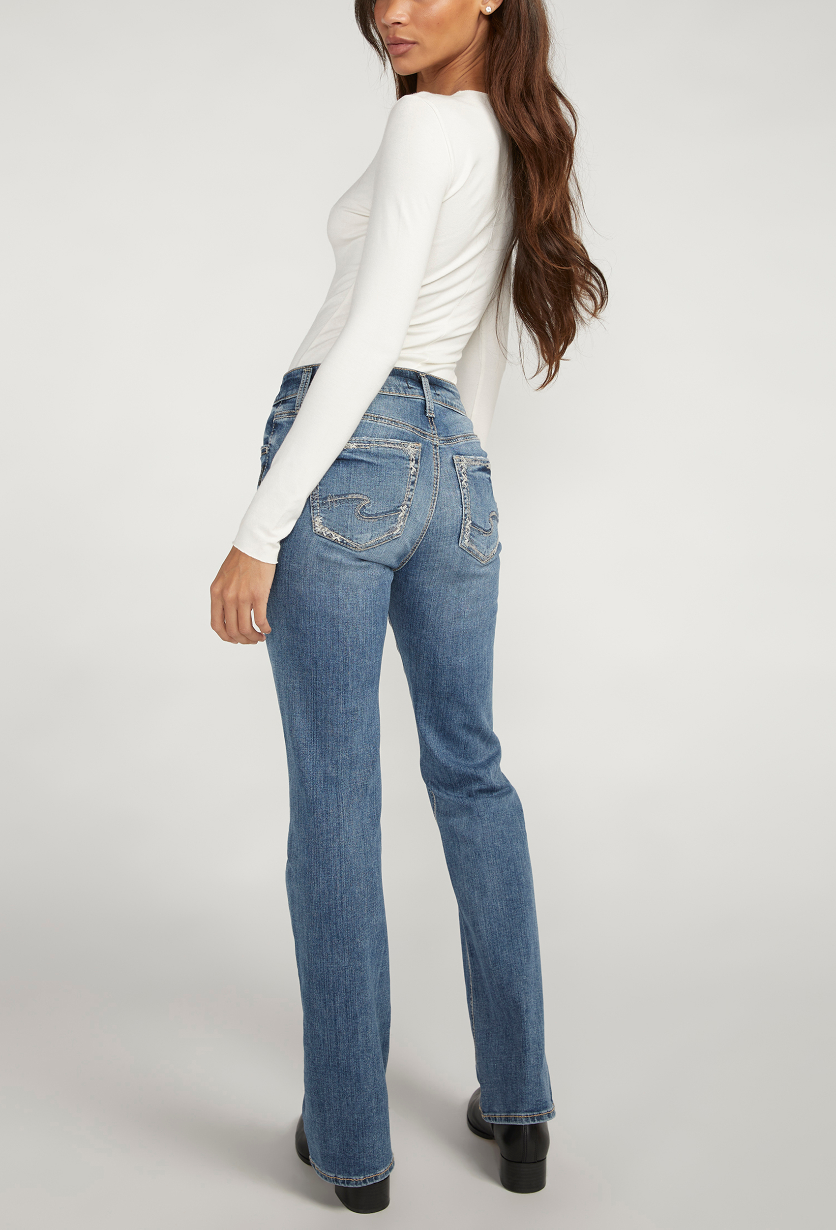 Silver Jeans Co.&reg; Suki Bootcut Curvy Mid Rise Jean, C258, large