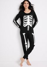 Womens Skeleton Family Pajamas, , small