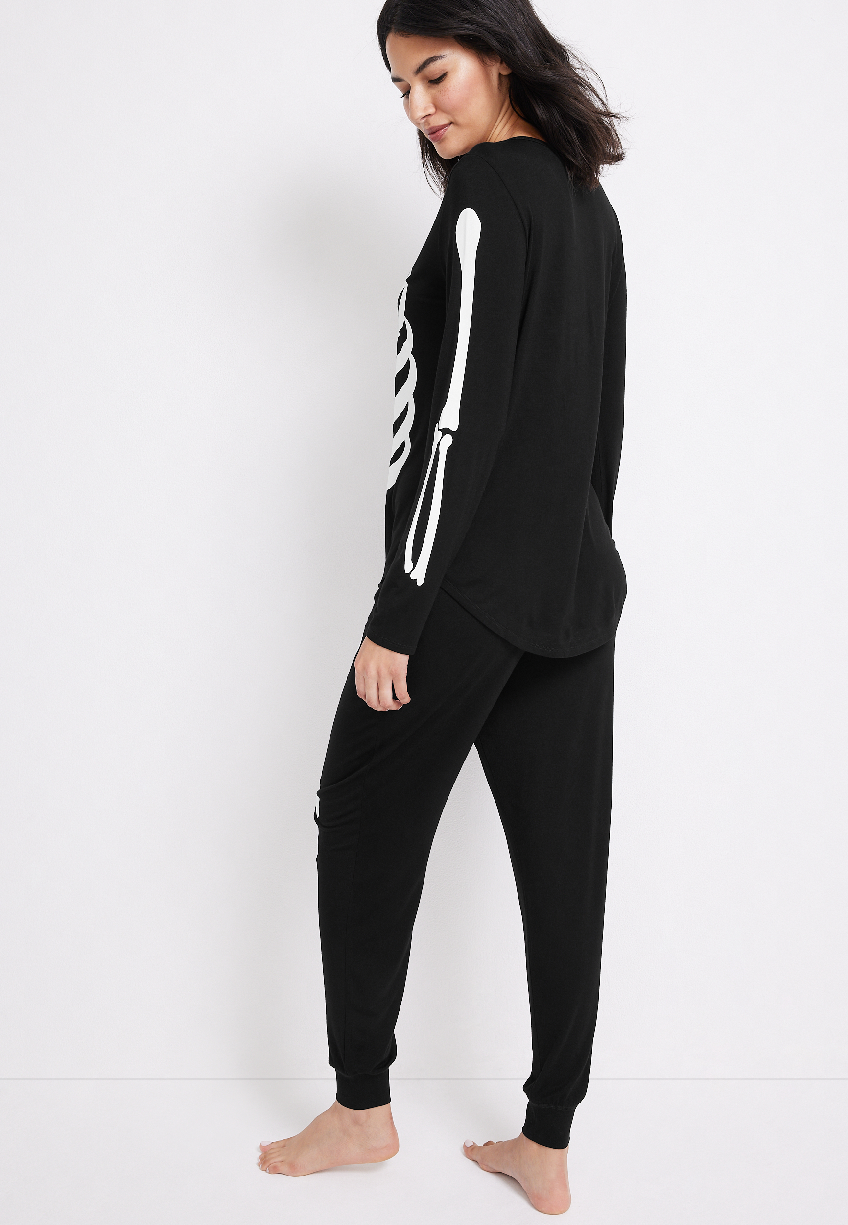 Womens Skeleton Family Pajamas, , large