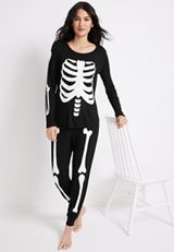 Womens Skeleton Family Pajamas, , small