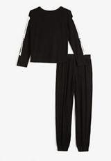 Youth Skeleton Family Pajamas, BLACK, small