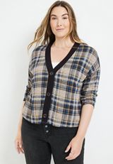 Plus Size Mixer Cardigan, C1756, small