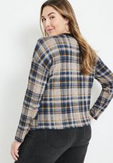 Plus Size Mixer Cardigan, C1756, small