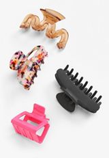 4 Pack Claw Hair Clips, C1524, small