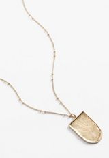 Gold Reversible Pendant Necklace, C605, small