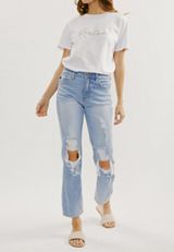 KanCan&trade; Ankle Slim Straight High Rise Ripped Jean, C2806, small